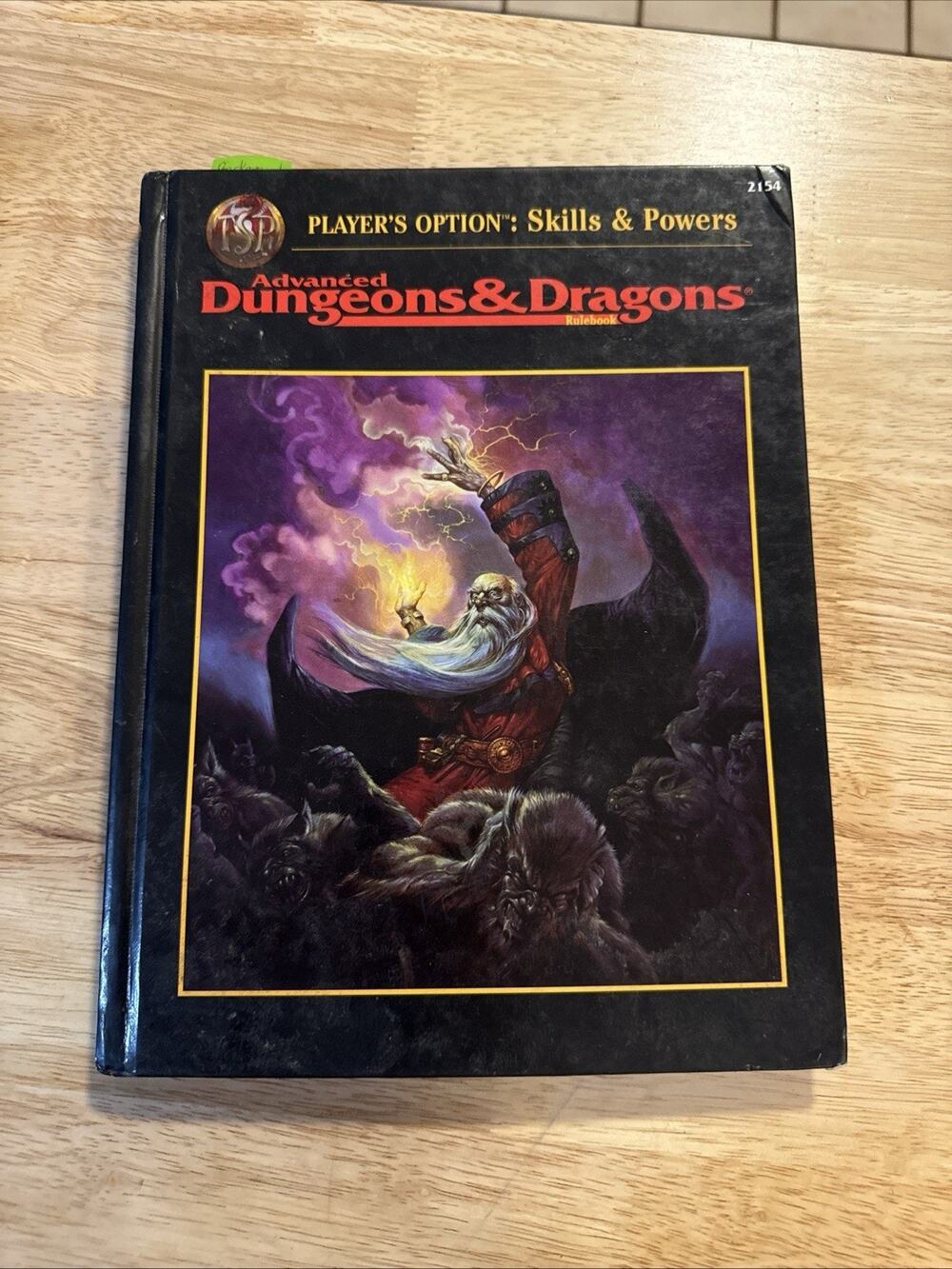 Advanced Dungeons & Dragons TSR Player's Option: Skills & Powers #2154 Hardcover